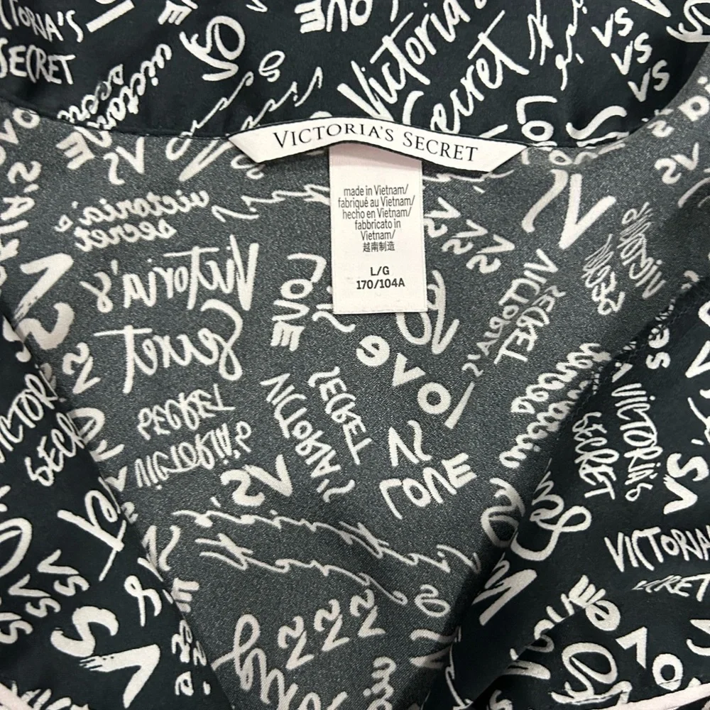 Silky Victorias Secret Set Pink and Black - Picture 3 of 4